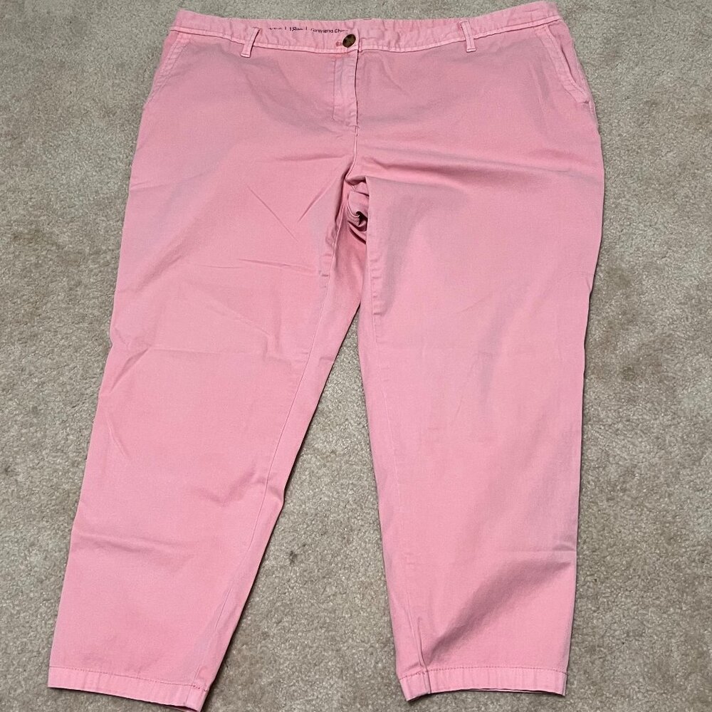 Talbots Girlfriend Chino crops 18W